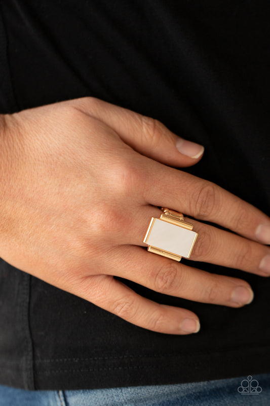 Mystical Marinas Gold statement ring, alternate view