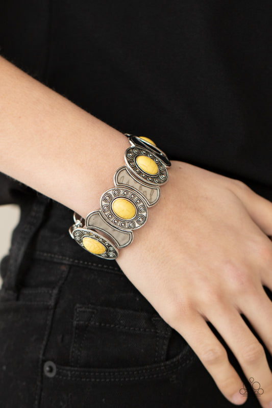 Desert Relic Yellow stretch bracelet, alternate view