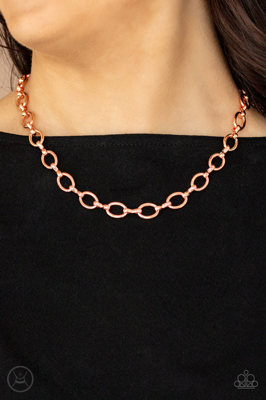 Craveable Couture Copper choker necklace, alternate view