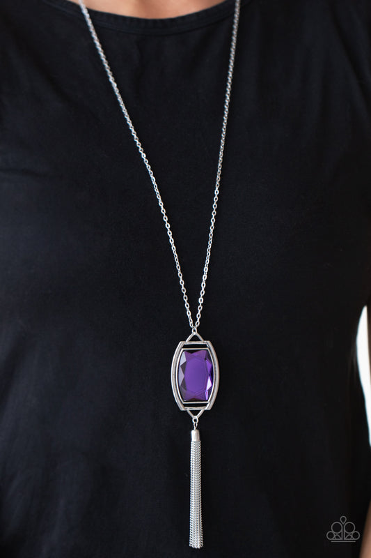 Timeless Talisman Purple pendant necklace, alternate view