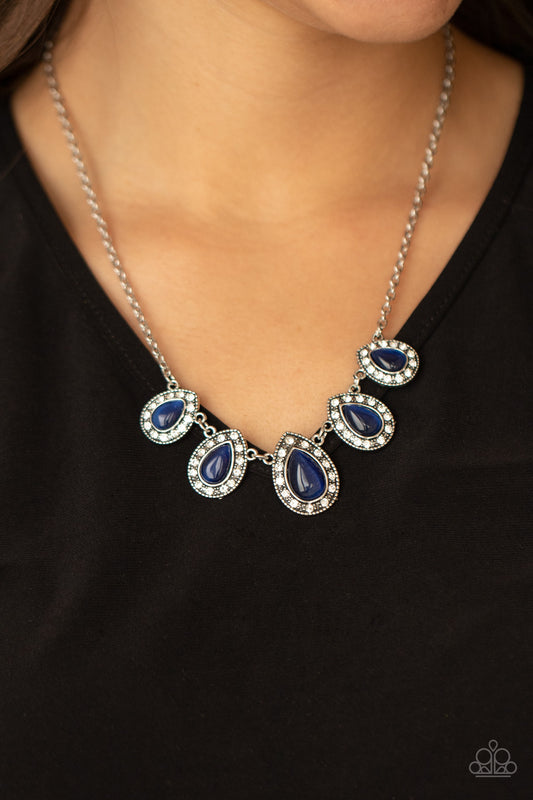 Everlasting Enchantment Blue statement necklace, alternate view