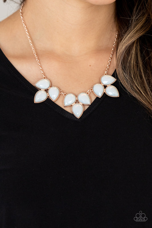 Prairie Fairytale Rose Gold statement necklace, alternate view