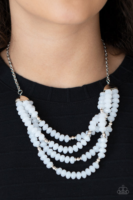 Best POSH-ible Taste White statement necklace, alternate view