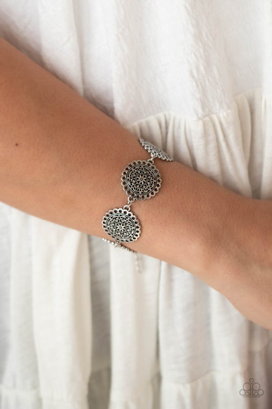 Garden Gate Glamour Silver statement bracelet, alternate view