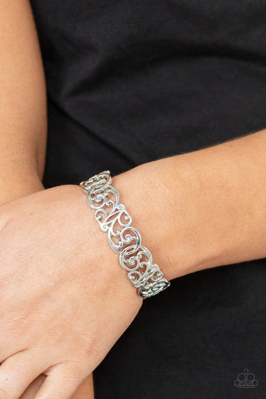 Wild Vineyards Silver cuff bracelet, alternate view