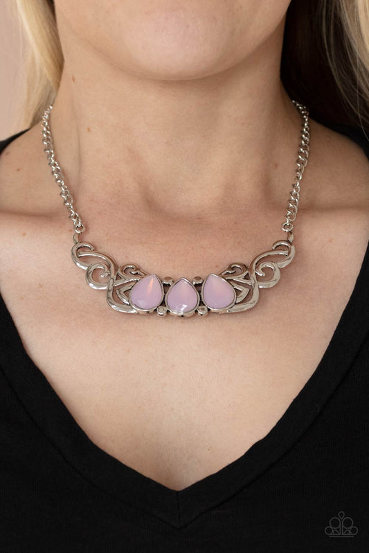 Heavenly Happenstance Pink statement necklace, alternate view