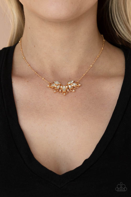 Deluxe Diadem Gold pendant necklace, alternate view