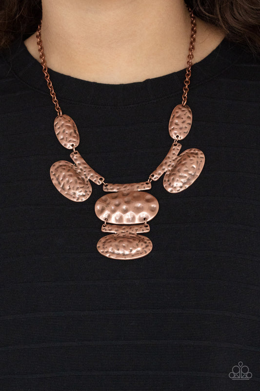 Gallery Relic Copper statement necklace, alternate view