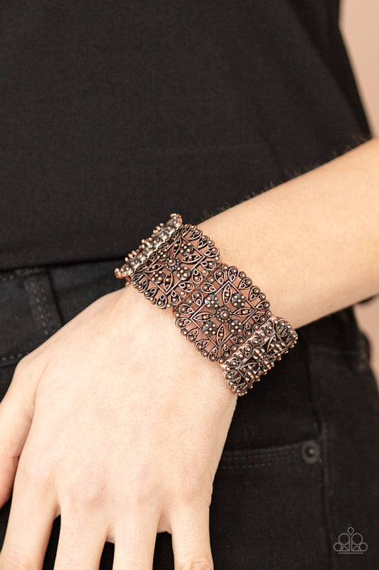 Enchanted Vineyards Copper stretch bracelet, alternate view
