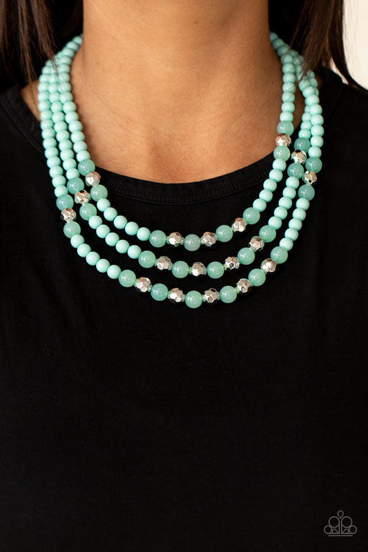 STAYCATION All I Ever Wanted Blue statement necklace, alternate view