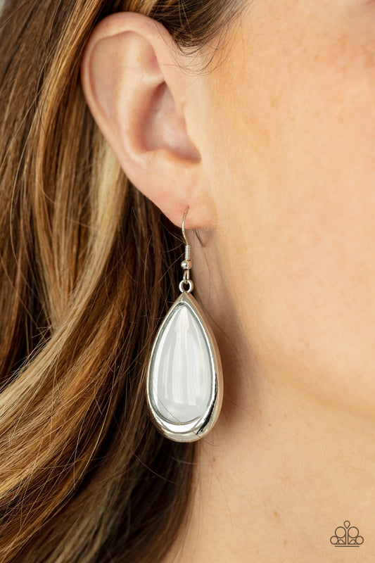 A World To SEER White dangle earrings, alternate view