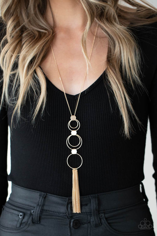 Join The Circle Gold statement necklace, alternate view