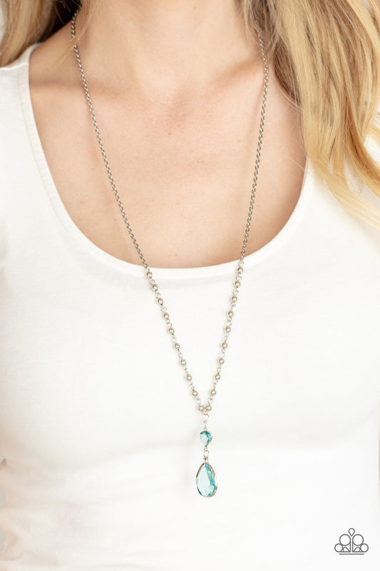 Titanic Splendor Blue statement necklace, alternate view