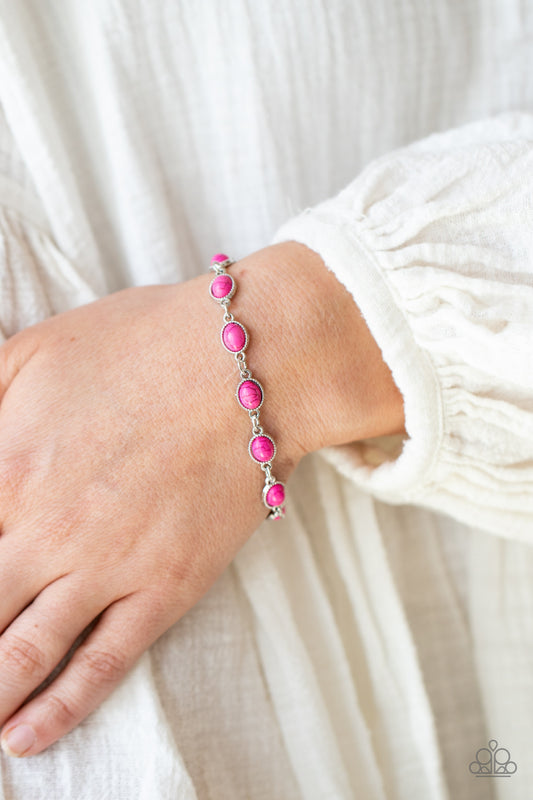 Desert Day Trip Pink statement bracelet, alternate view
