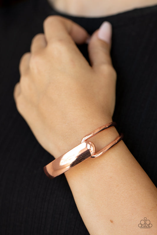 Couture-Clutcher Copper cuff bracelet, alternate view