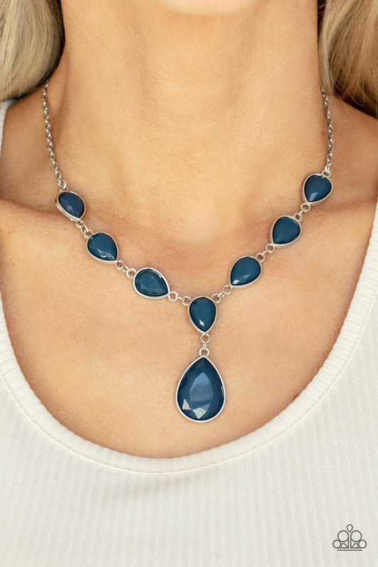 Party Paradise Blue pendant necklace, alternate view