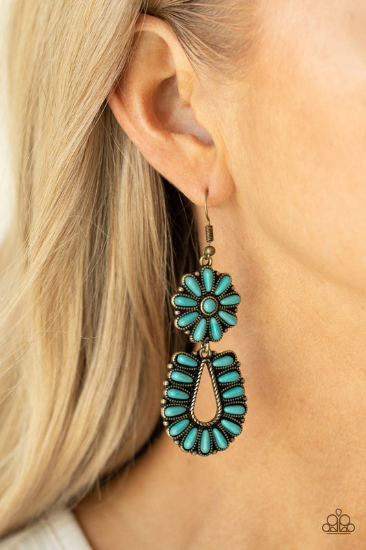 Badlands Eden Brass dangle earrings, alternate view