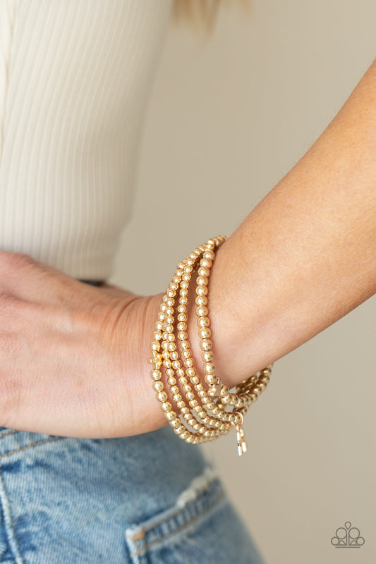 American All-Star Gold stretch bracelet, alternate view