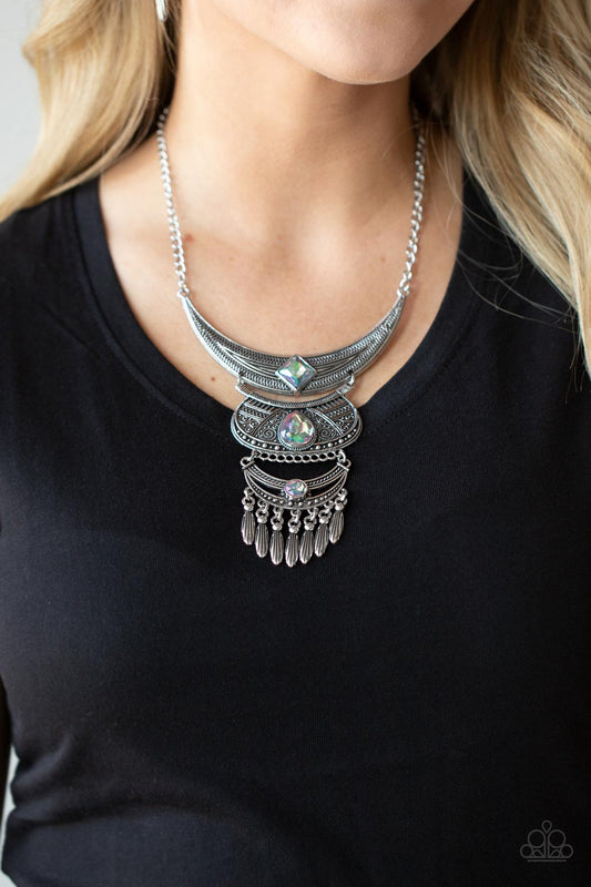 Lunar Enchantment Multi statement necklace, alternate view