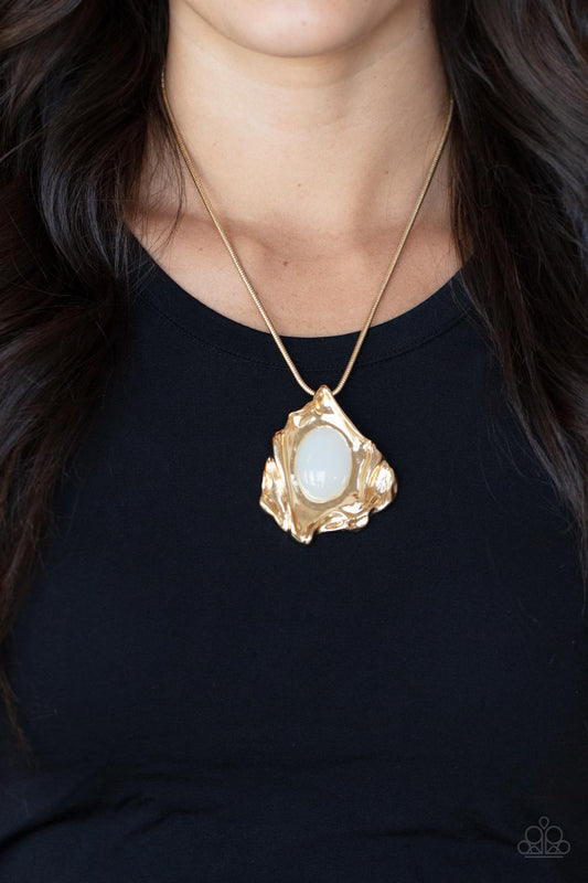 Amazon Amulet Gold pendant necklace, alternate view