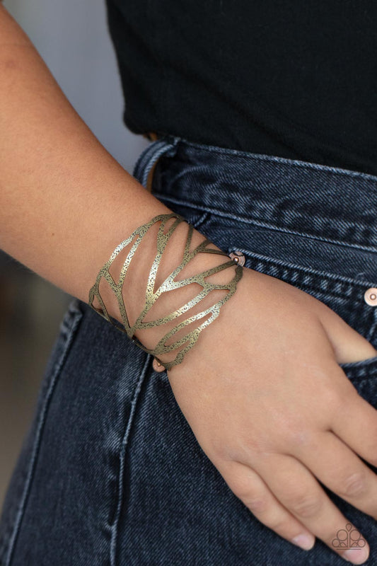 FLOCK, Stock, and Barrel Brass cuff bracelet, alternate view