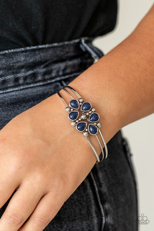 Taj Mahal Meadow Blue cuff bracelet, alternate view