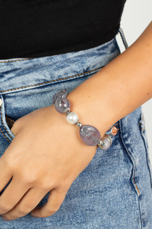 Resort Ritz Silver stretch bracelet, alternate view