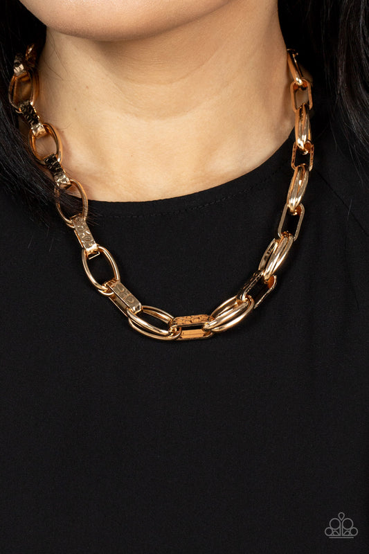 Motley In Motion Gold statement necklace, alternate view