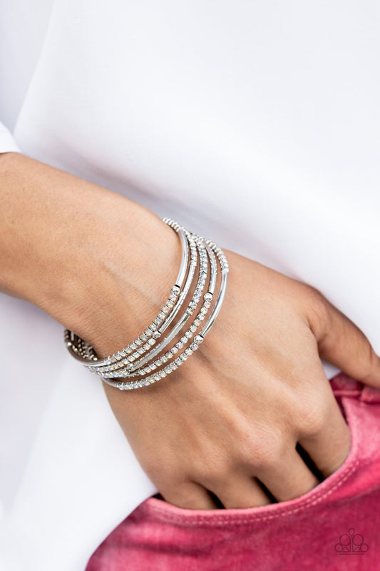 Camera Shy Simmer Multi statement bracelet, alternate view