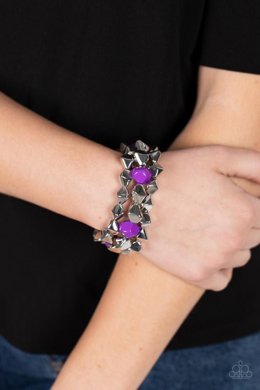 A Perfect TENACIOUS Purple stretch bracelet, alternate view