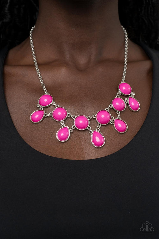 Very Valley Girl Pink statement necklace, alternate view