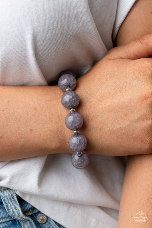 Arctic Affluence Silver stretch bracelet, alternate view