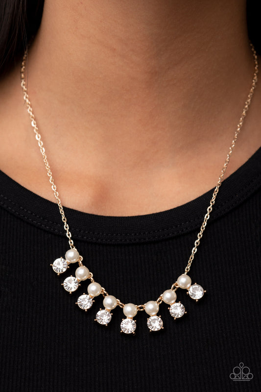 Dashingly Duchess Gold statement necklace, alternate view