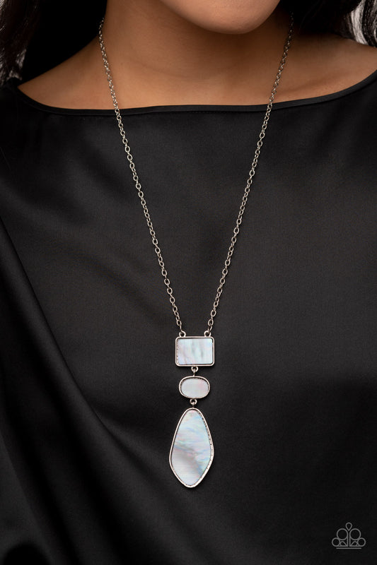 Hidden Cove Silver statement necklace, alternate view