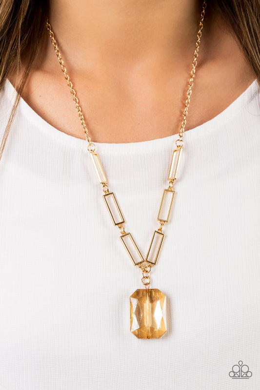 You Better Recognize Gold statement necklace, alternate view