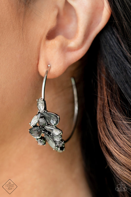 Arctic Attitude Silver hoop earrings, alternate view