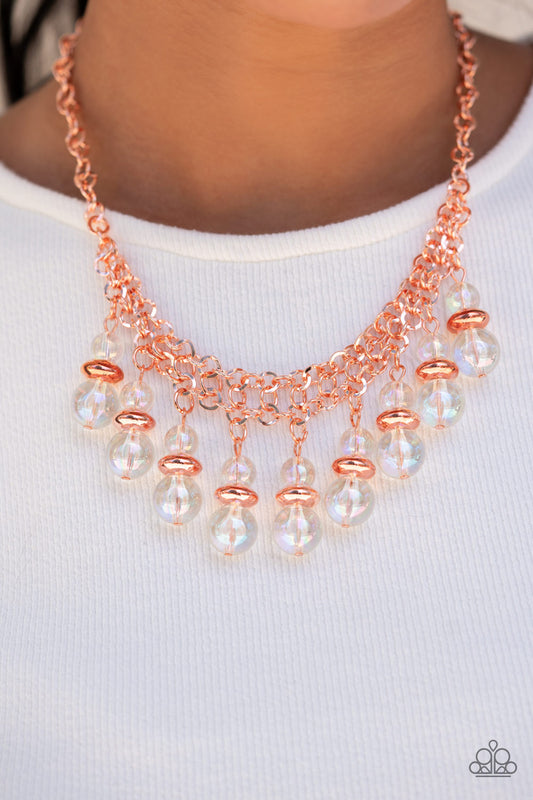 Deep Space Diva Copper statement necklace, alternate view