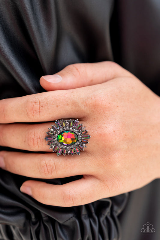 Astral Attitude Multi statement ring, alternate view