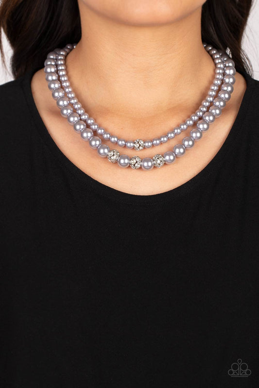 Brilliant Ballerina Silver statement necklace, alternate view