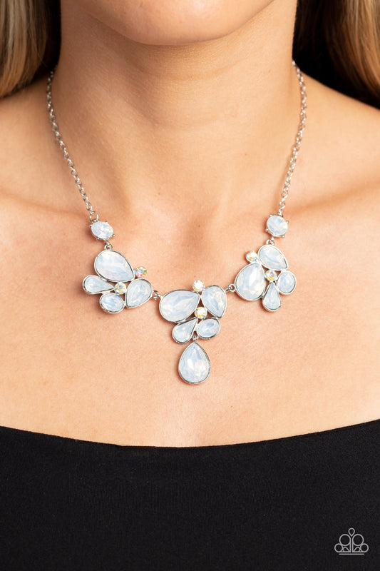 Everglade Escape White statement necklace, alternate view