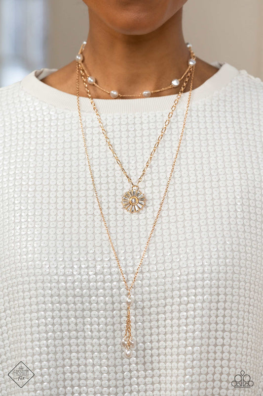 Audaciously Austen Gold pendant necklace, alternate view