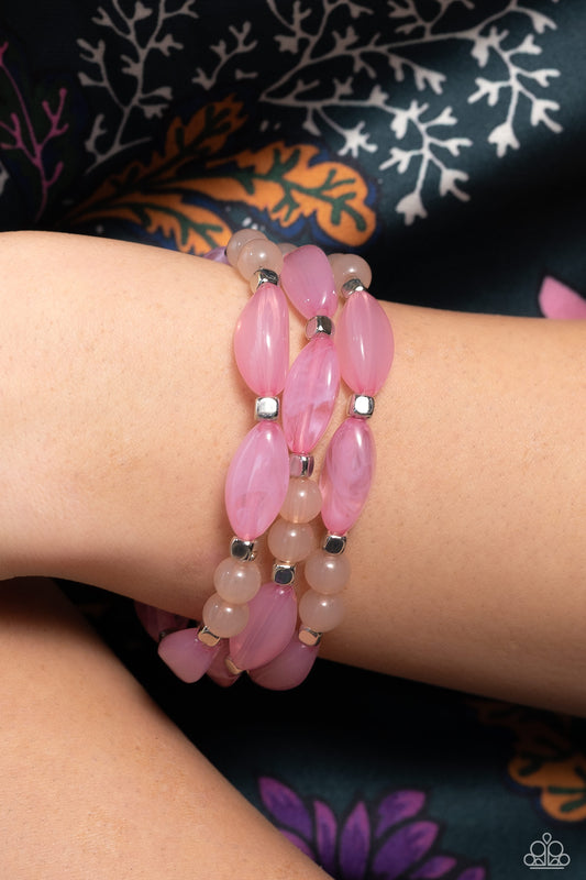 BEAD Drill Pink stretch bracelet, alternate view
