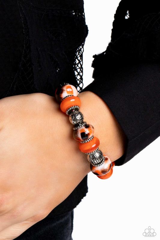 Warped Wayfarer Orange stretch bracelet, alternate view
