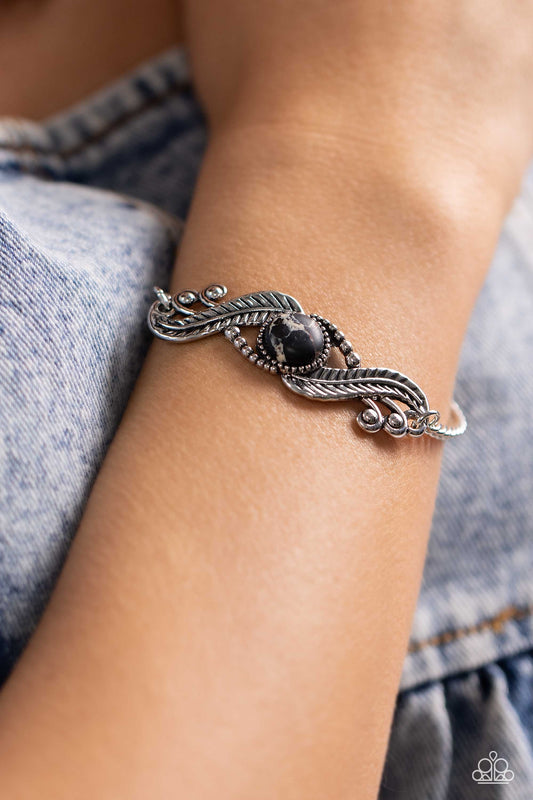 Eye in the Sky Black statement bracelet, alternate view