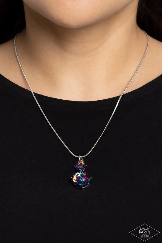 Top Dollar Diva Multi pendant necklace, alternate view