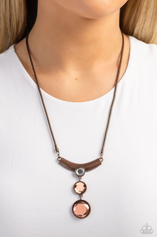 Alluring Andante Copper statement necklace, alternate view