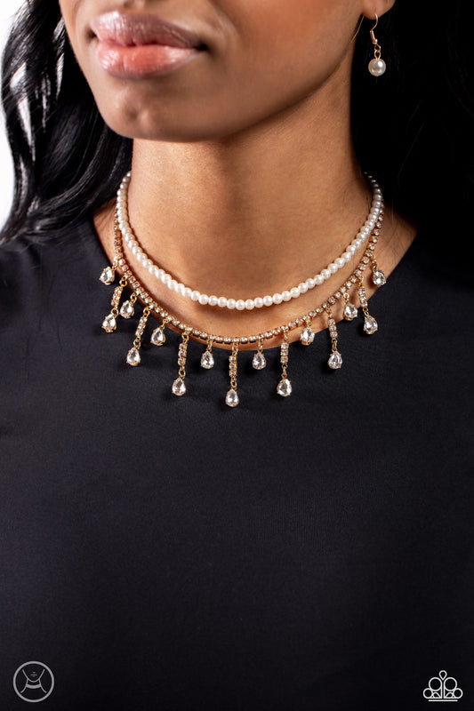 Lessons in Luxury Gold choker necklace, alternate view