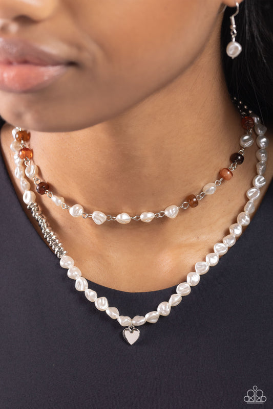 Pearl Pact Brown pendant necklace, alternate view