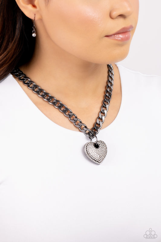 Ardent Affection Black statement necklace, alternate view