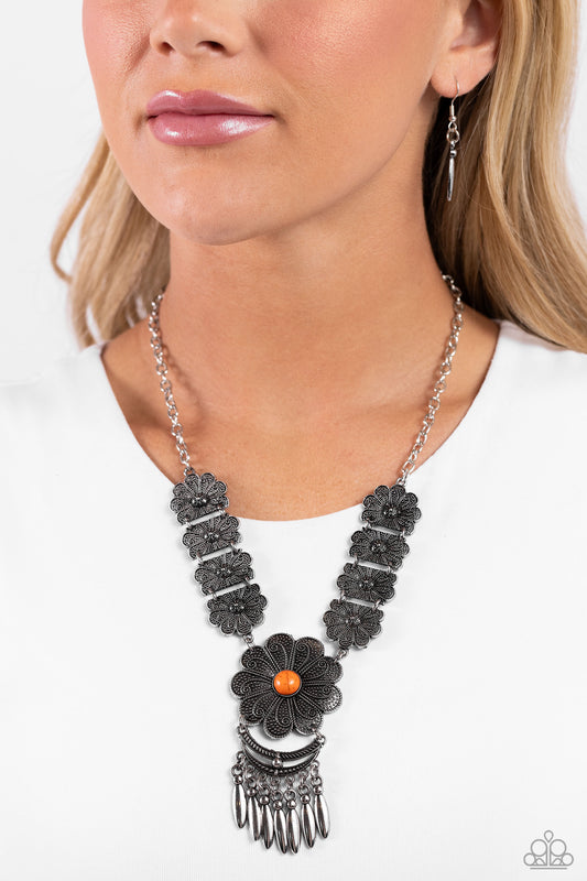 A La ROGUE Orange pendant necklace, alternate view